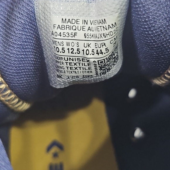 Converse Chuck Taylor Navy and Tan High-Top Sneakers - Picture 7 of 8